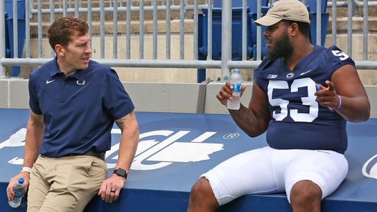 Penn State O-line coach Trautwein confident: 'I know how to run the ball' taken in University Park, Pa. (Penn State)